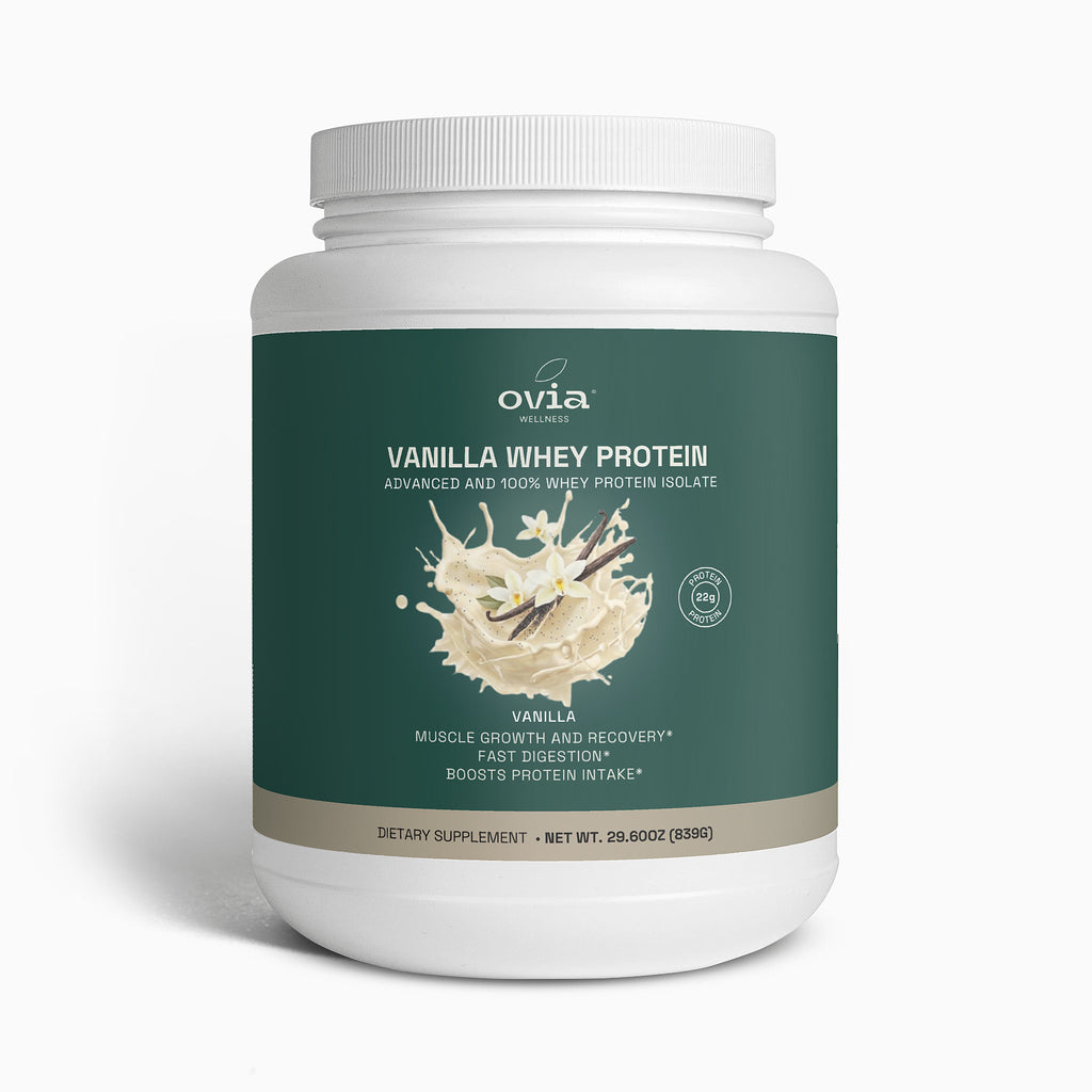 Whey Protein Isolate Vanilla - 100% Pure Whey Protein Powder Isolate (22g Protein)