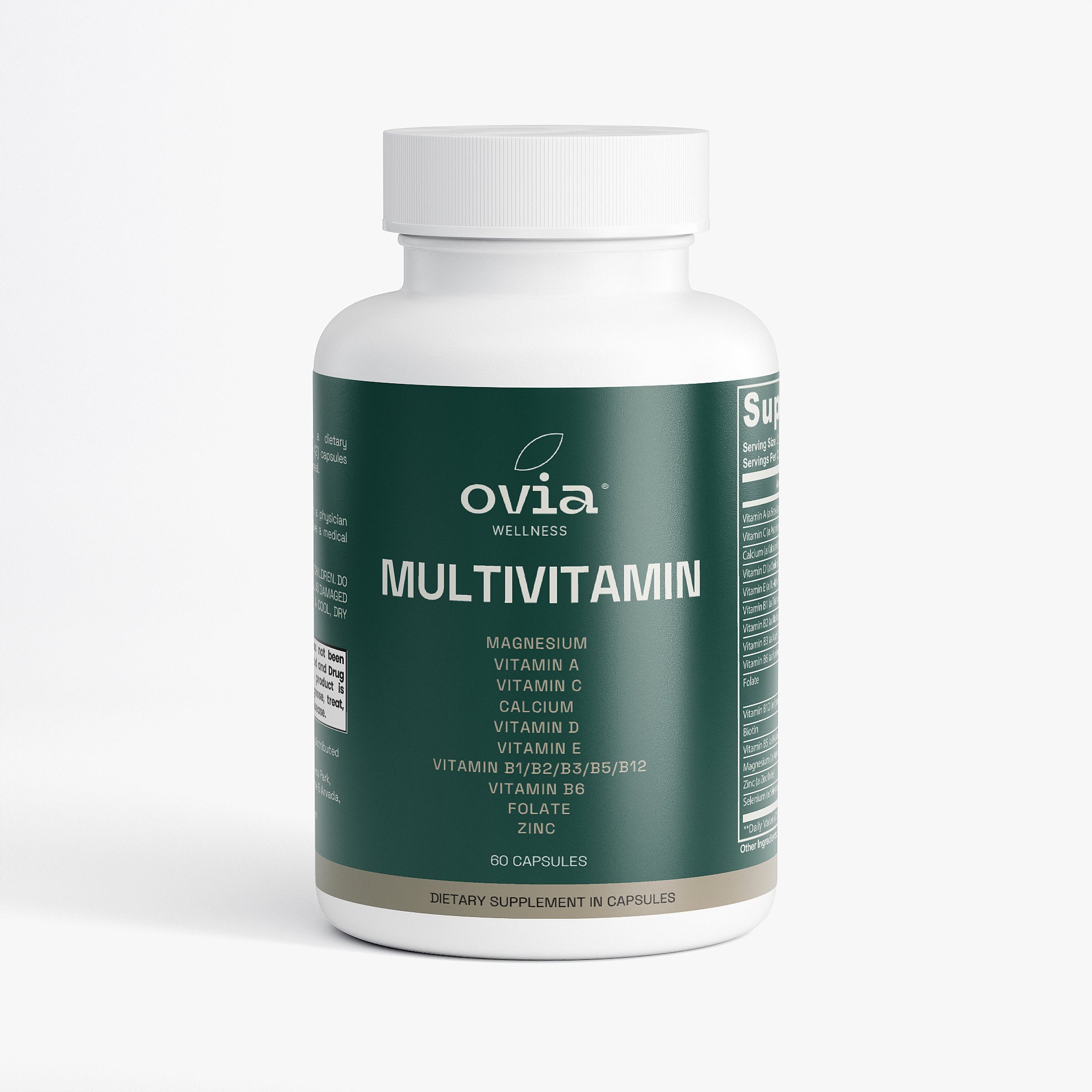 Multivitamin with Vitamin B Complex - Daily Multivitamin for Men & Women (60 Caps)