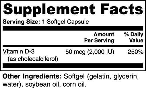 Ovia For Strenght - Vitamin D3 2,000 IU FREE