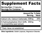5-HTP Supplement - Natural 5-Hydroxytryptophan - Mood & Serotonin Support (60 Caps)