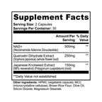 NAD+ Supplement 500mg - Nicotinamide Adenine Dinucleotide Supplement (60 Caps)