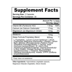 Natural Sleep Aid - Melatonin Supplement with GABA, Ashwagandha & Calming Botanicals (60 Caps)