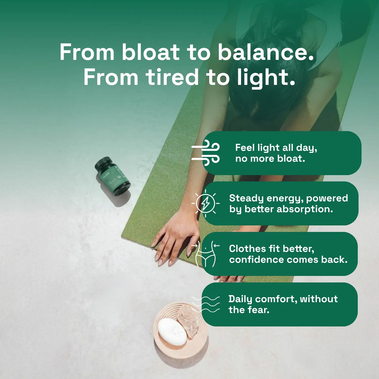Ovia for Digestion - Absorption-First Daily Gut Comfort Capsule