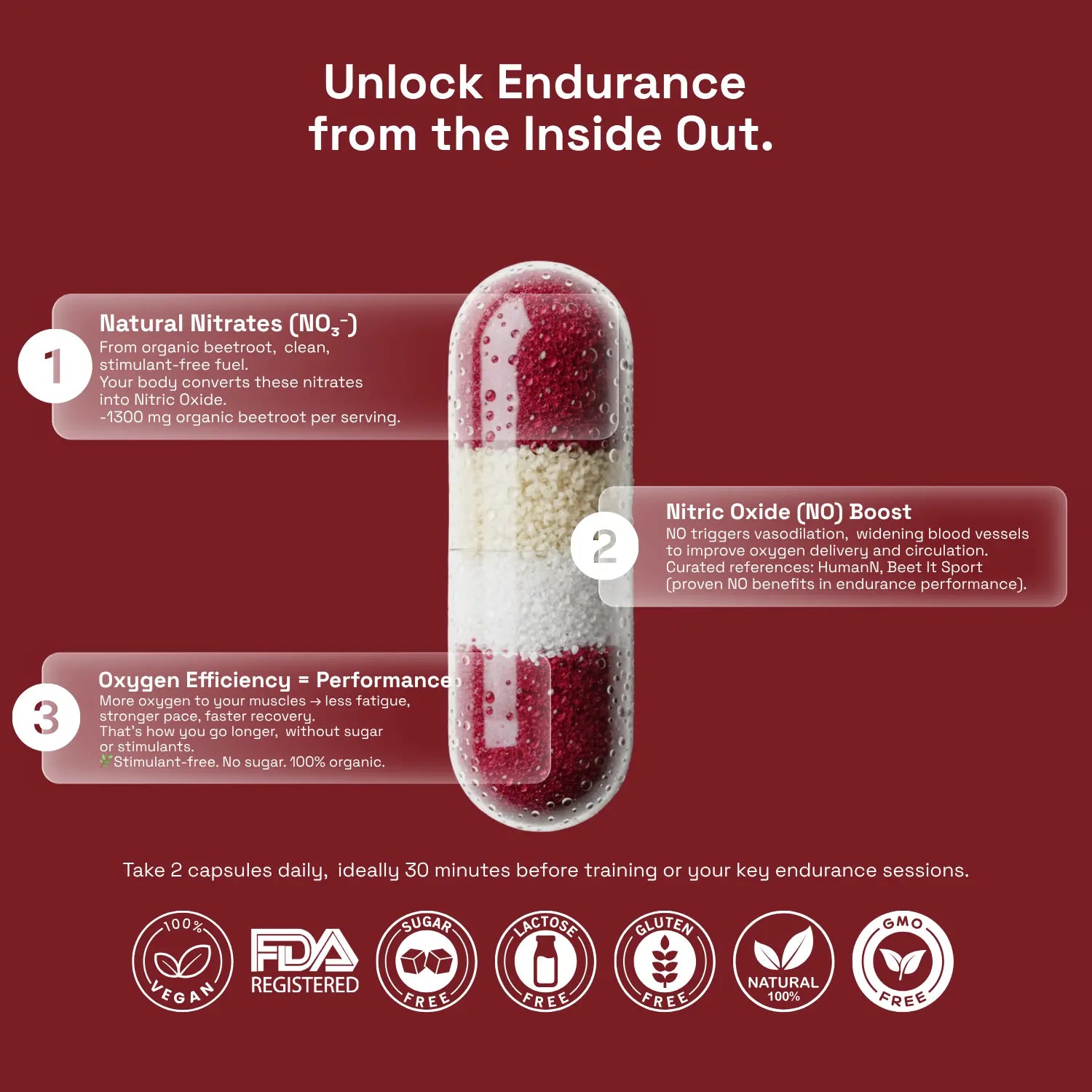 Ovia For Endurance - Clean Nitrate Power for Stamina, Oxygen & Recovery