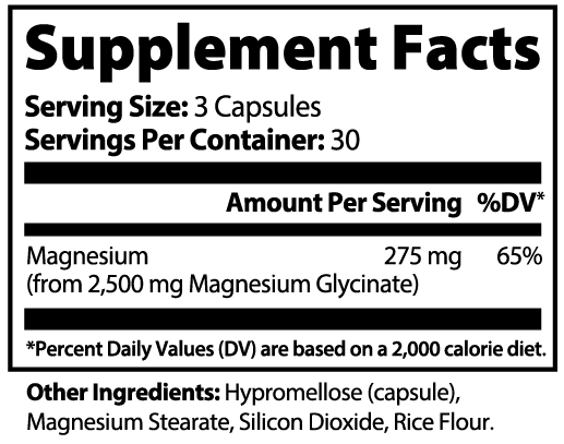 Magnesium Glycinate Supplement 2,500mg - High Absorption & Pure Encapsulation (90 Count)