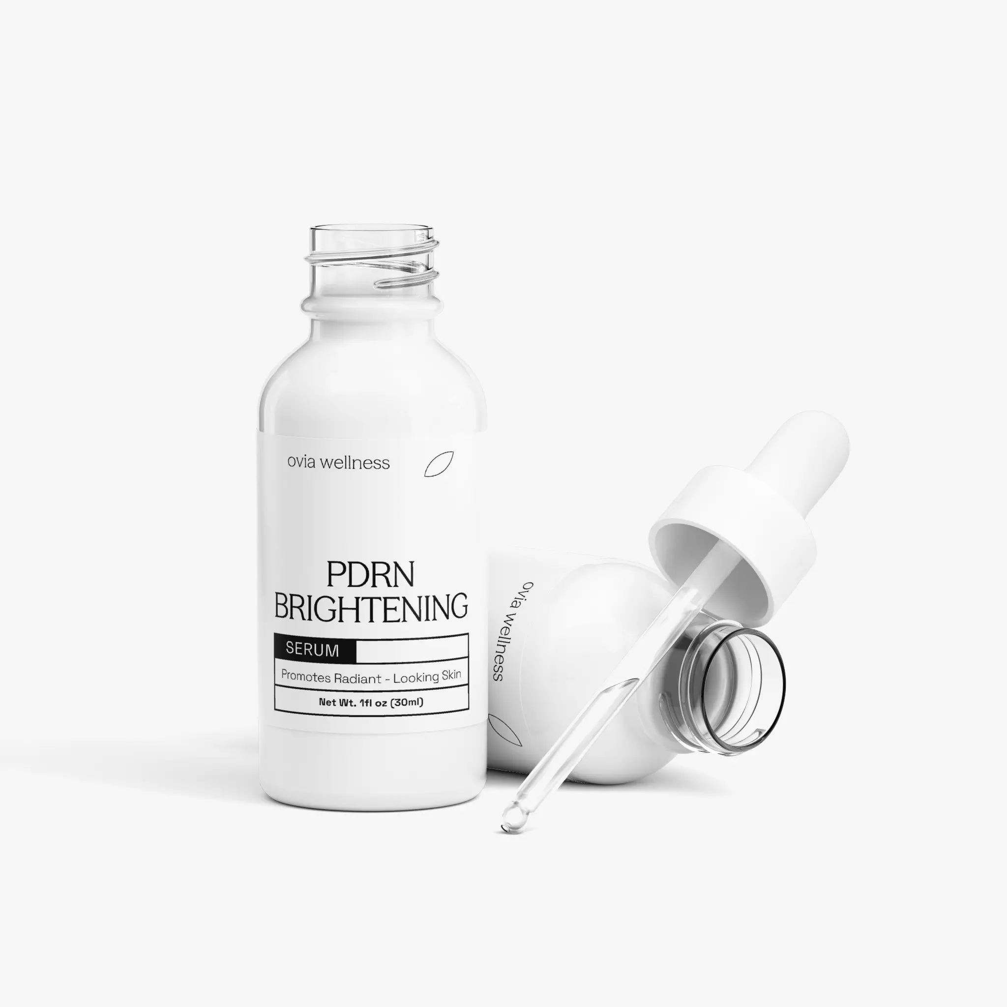 PDRN Brightening Serum - Peptide Face Serum for Radiant Skin, Hydration & Anti-Aging (30ml)