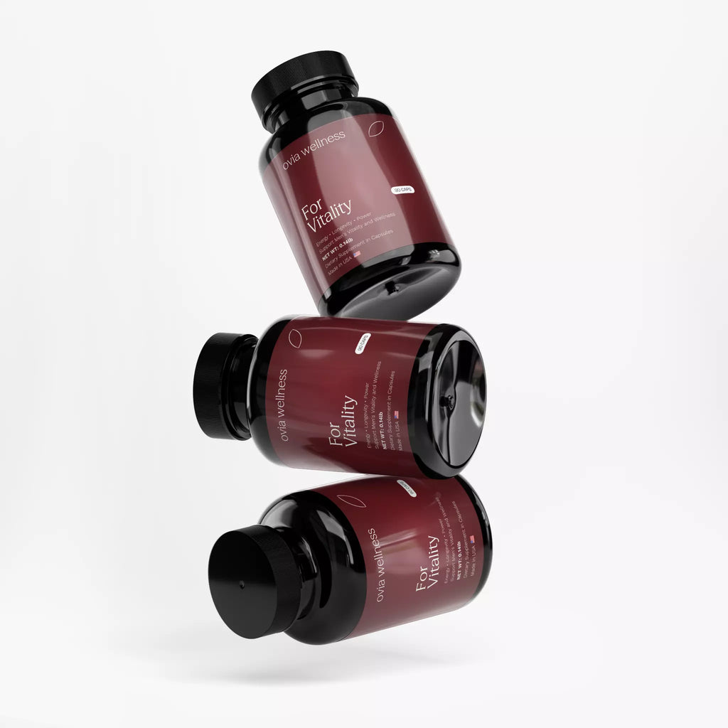 Men's Vitality Supplement - Tribulus, Longjack & Saw Palmetto for Energy & Male Health (90 Caps)